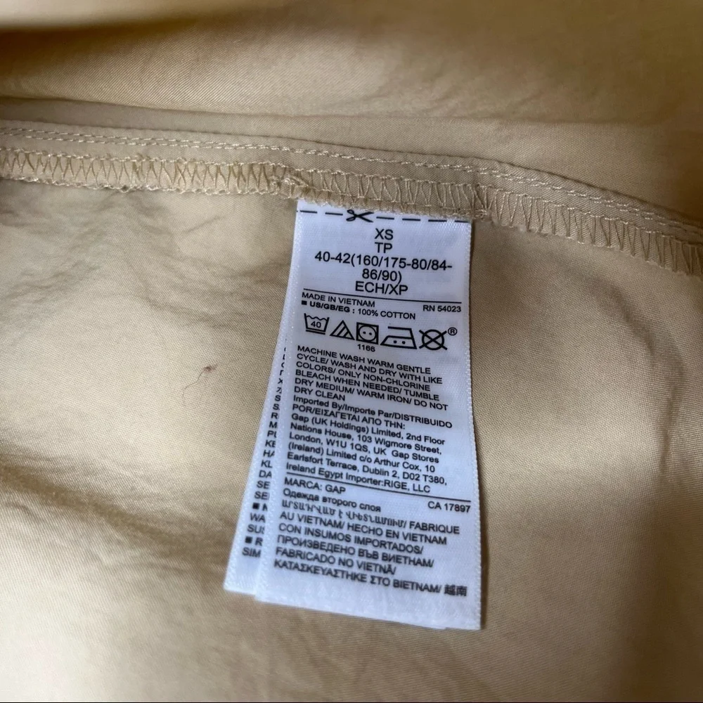 Gap Drawstring Khaki Skirt Size XS - Picture 5 of 7